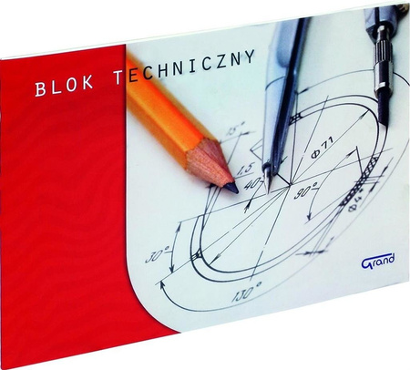 GRAND Blok techniczny A3/10K biały 
