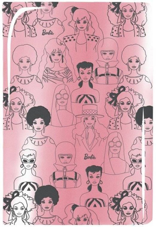 Zestaw 4 x Notes Holograficzny Barbie Flamingi