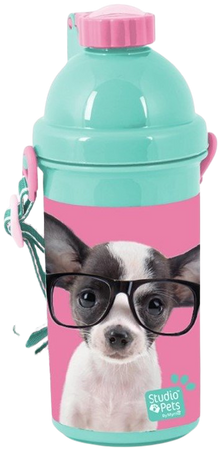 Zestaw Śniadaniówka Bidon Studio Pets PTD-3022 Piesek w Okularach PASO