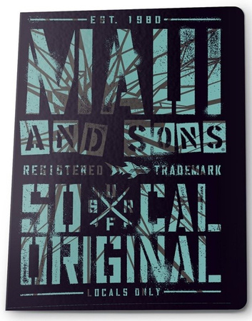 PASO Zeszyt A5/60k Kratka MAUD-0602 Maui and Sons Original