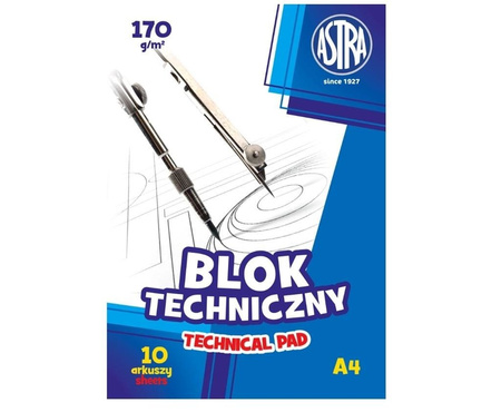 Astra Blok techniczny A4/10K 170g