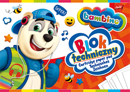 Blok Techniczny A4 10 Kartek Bambino