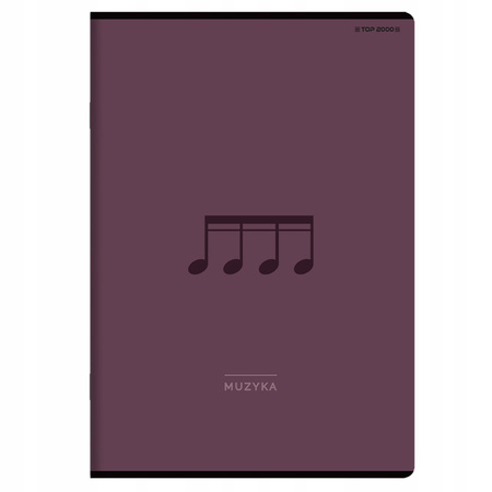Zeszyt do nut  A4 16k 70g Muzyka 5-linia