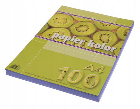 Papier ksero kolorowy A4 80 g/m2 fioletowy 100 arkuszy