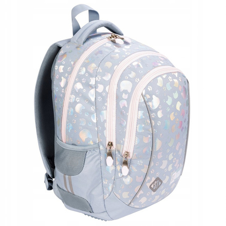 Plecak 3-komorowy STRIGHT BP-26 Silver cats Koty