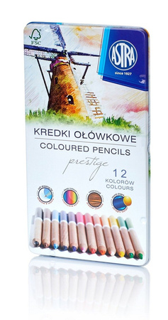Astra Kredki Ołówkowe 12 Kolorów Astra Prestige