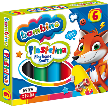 Plastelina 6 Kolorów Bambino