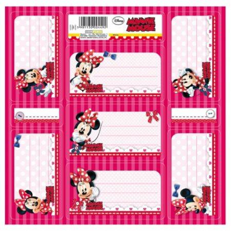 Naklejki na zeszyt podręczniki 7szt Myszka Minnie