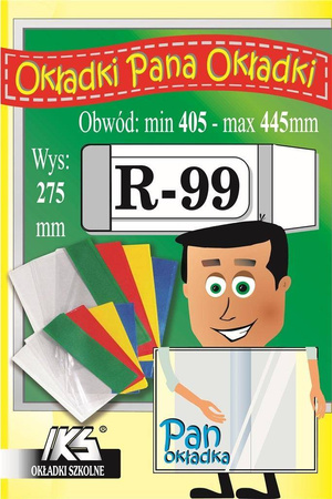 Okładka książkowa na podręcznik regulowana R99 wys. 27,5 