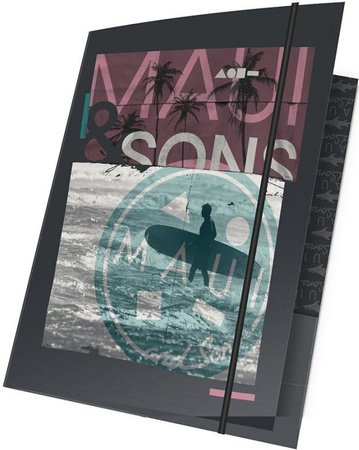 PASO Teczka z gumką A4 MAUI-109 Maui and Sons Surfer