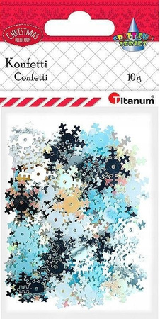 Craft Fun Konfetti śnieżynki płatki śniegu 10g