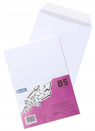 Bantex Koperta biurowa B5 biała HK 10 szt