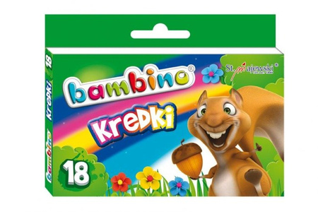 Kredki 18 Kolorów Bambino MAJEWSKI