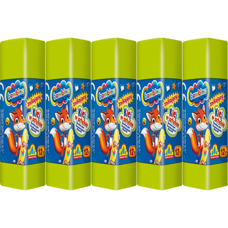 5 x Klej w Sztyfcie Znikający 12g Mini Zoo - Bambino