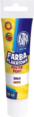 ASTRA Farba plakatowa tuba 30ml biała