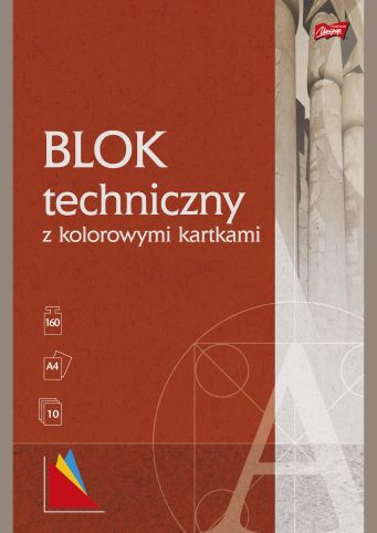 Blok Techniczny A4/10Kartek Kolorowy mix