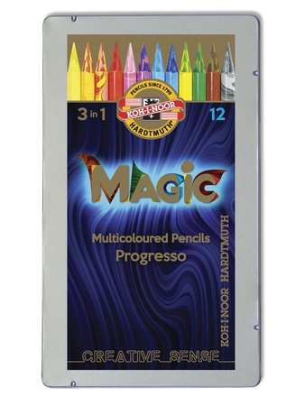 Koh-I-Noor Kredki Progresso Magic 12 Kolorów