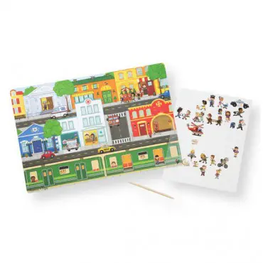 Melissa& Doug Naklejki Ulica Pojazdy Miasto