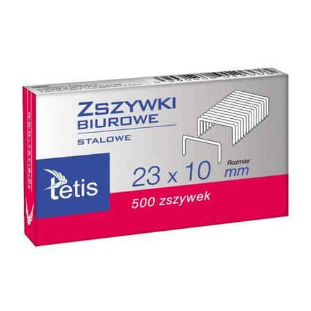 Tetis Zszywki Biurowe 23/10 500 szt.