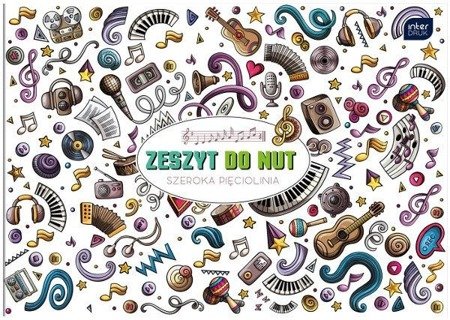 Zeszyt do nut B5 16k Mix Wzorów